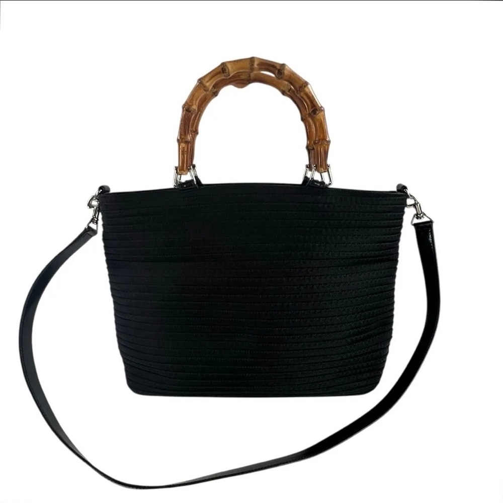Gucci Black Tote with Bamboo Handle